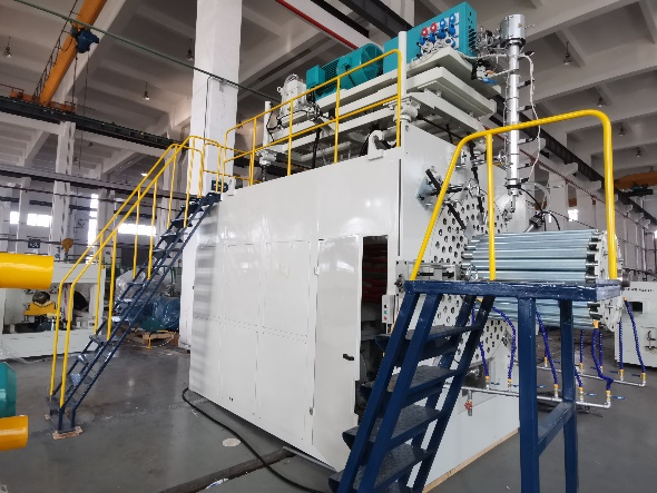 Linha de extrusão de tubo de enrolamento de parede oca estruturada tipo A
